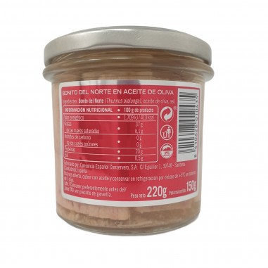 Bonito del norte en aceite de oliva 220g