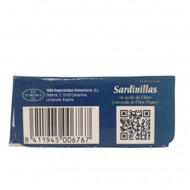 Sardinillas en aceite de oliva 20/30 piezas