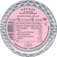 Navajas al natural 6 piezas