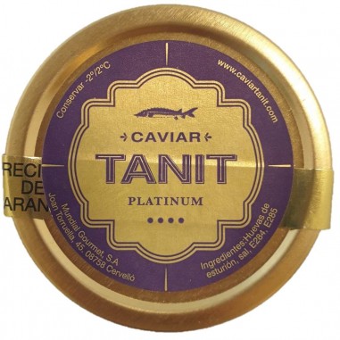 Tarro de 50gr de Caviar de Esturión Huso Dauricus-Acipenser Schrenckii  Tanit