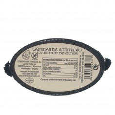 Lata de 111 g de láminas de Atún Rojo en Aceite de Oliva Cambados en Salazones Diego 2