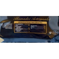 Sobre de 100g de Salmón Ahumado noruego laminado envasado al vacío Salazones Diego. 2