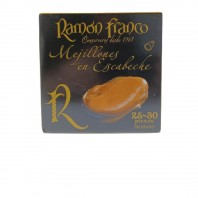 Mejillones en escabeche fritos aceite de oliva 25/30 piezas