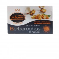 Lata de 120ml de Berberechos al natural Rías Gallegas Arlequín Serie Oro