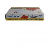Pimientos de piquillo rellenos de merluza y gambas 260g