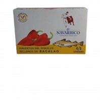 Pimientos de piquillo rellenos de bacalao 260g