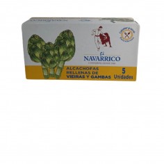 Alcachofas rellenas de vieiras y gambas 425g