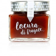 Tarro de mermelada extra ecológica de fresa. Comprar mermelada Lorusso en Salazones Diego