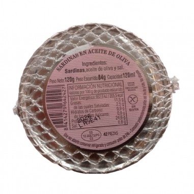 Sardinas en aceite de oliva 42 piezas