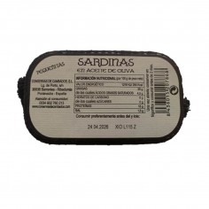 Comprar Lata de 125ml de sardinas pequeñas (sardinillas) en aceite de oliva Cambados en Salazones Diego 2