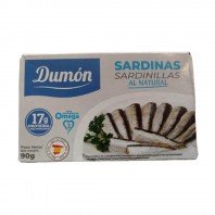 Lata de sardinillas al natural Dumón  en Salazones Diego