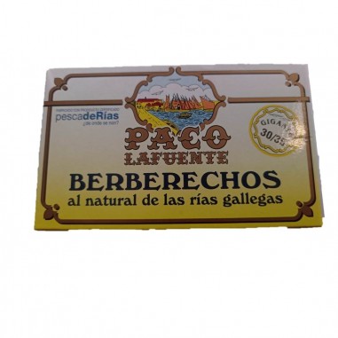 Berberechos al natural 30/35 piezas