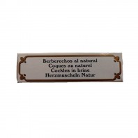 Berberechos al natural 30/35 piezas