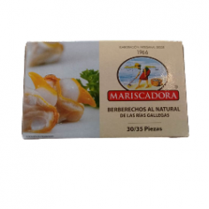 Comprar berberechos al natural de las Rías Gallegas Mariscadora en Salazones Diego
