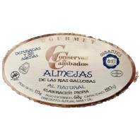 Almejas de las Rías Gallegas al natural 8/10 piezas