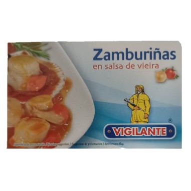Comprar Zamburiñas en Salsa de Vieira Vigilante en Salazones Diego