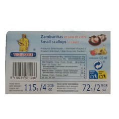 Comprar Zamburiñas en Salsa de Vieira Vigilante en Salazones Diego 2