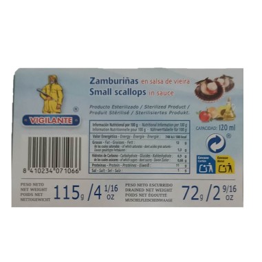 Zamburiñas en salsa de vieira 115g