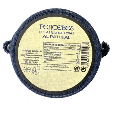 Percebes Rías Gallegas al natural 111g