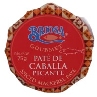 Paté de de caballa picante Briosa peso neto 75g.