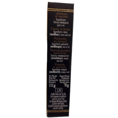 Almejas al natural 14/16 piezas