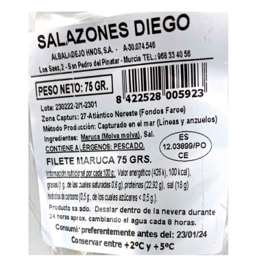 Tira de maruca 75gr