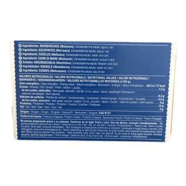 Comprar en Salazones Diego  Berberechos al natural Espinaler 25/35 piezas