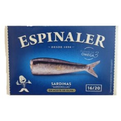 Comprar Sardinillas en aceite de oliva 16/20 piezas de Espinaler