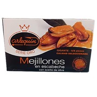 Mejillones en escabeche 6/8 piezas Serie Oro Arlequín en Salazones Diego