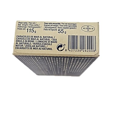 Caracoles del mar al natural 115g