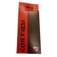 Comprar Chocolate artesano negro con fresa. Cacao: 72% min. Monper chocolate en Salazones Diego