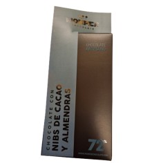 Comprar Chocolate artesano negro nibs de cacao y almendras . Cacao: 72% min. Monper chocolate en Salazones Diego