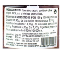 Paté de tomate seco en aceite de oliva virgen extra premium170 g