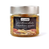 Capellán asado en AOVE de Tomachaf en Salazones Diego